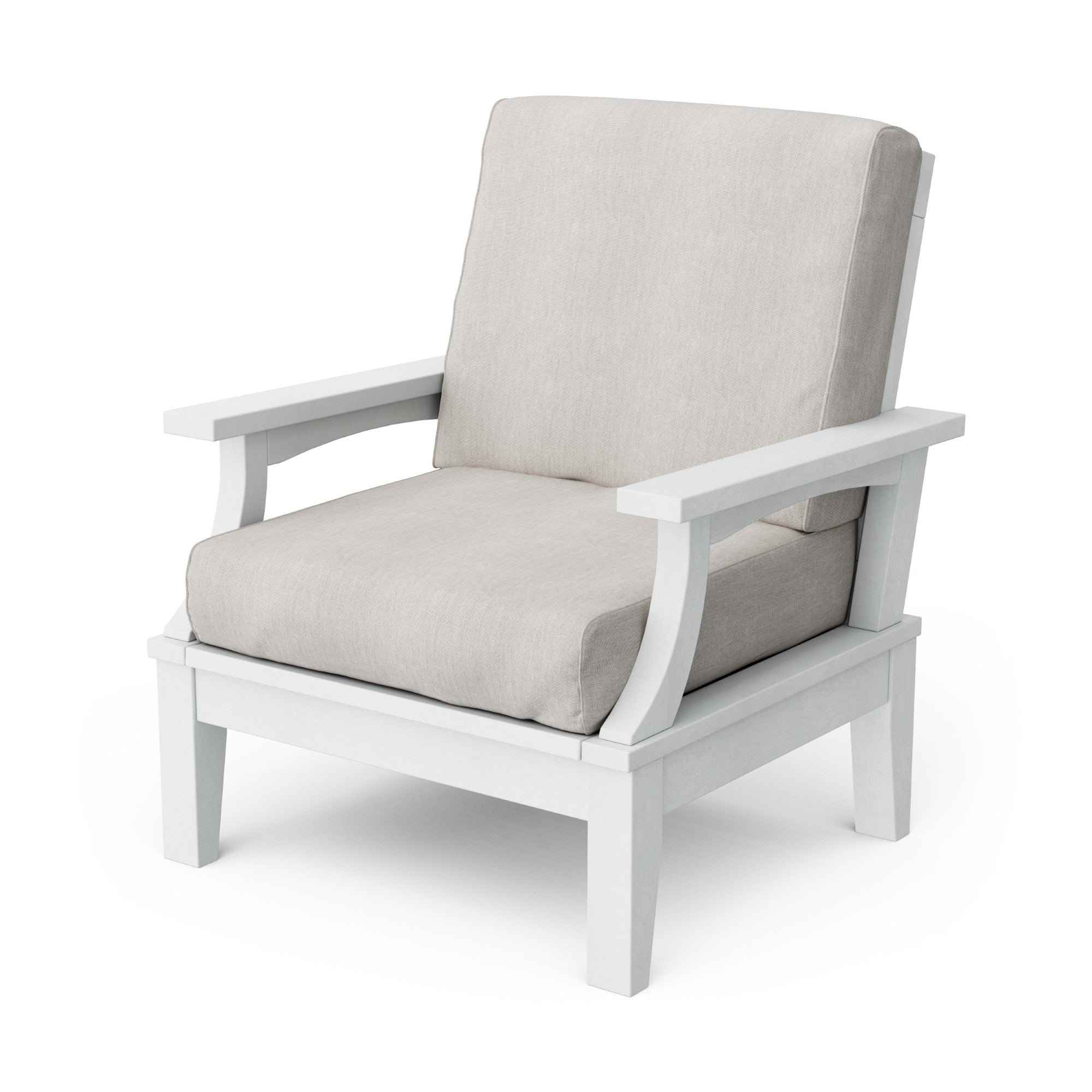 Heritage Deep Seating Patio Chair with Weather-Resistant Cushions - Outdoor Lounge Furniture for Garden, Poolside & Backyard Relaxation