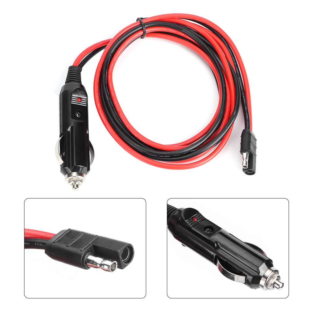 Motorola GM3188 GM3688 GM1280 Two Way Radio Power Cable - 12V DC Cigarette Lighter Charging Cord for Walkie Talkie & Car Radio Accessories - Perfect for Trucking, Construction, and Emergency Communication