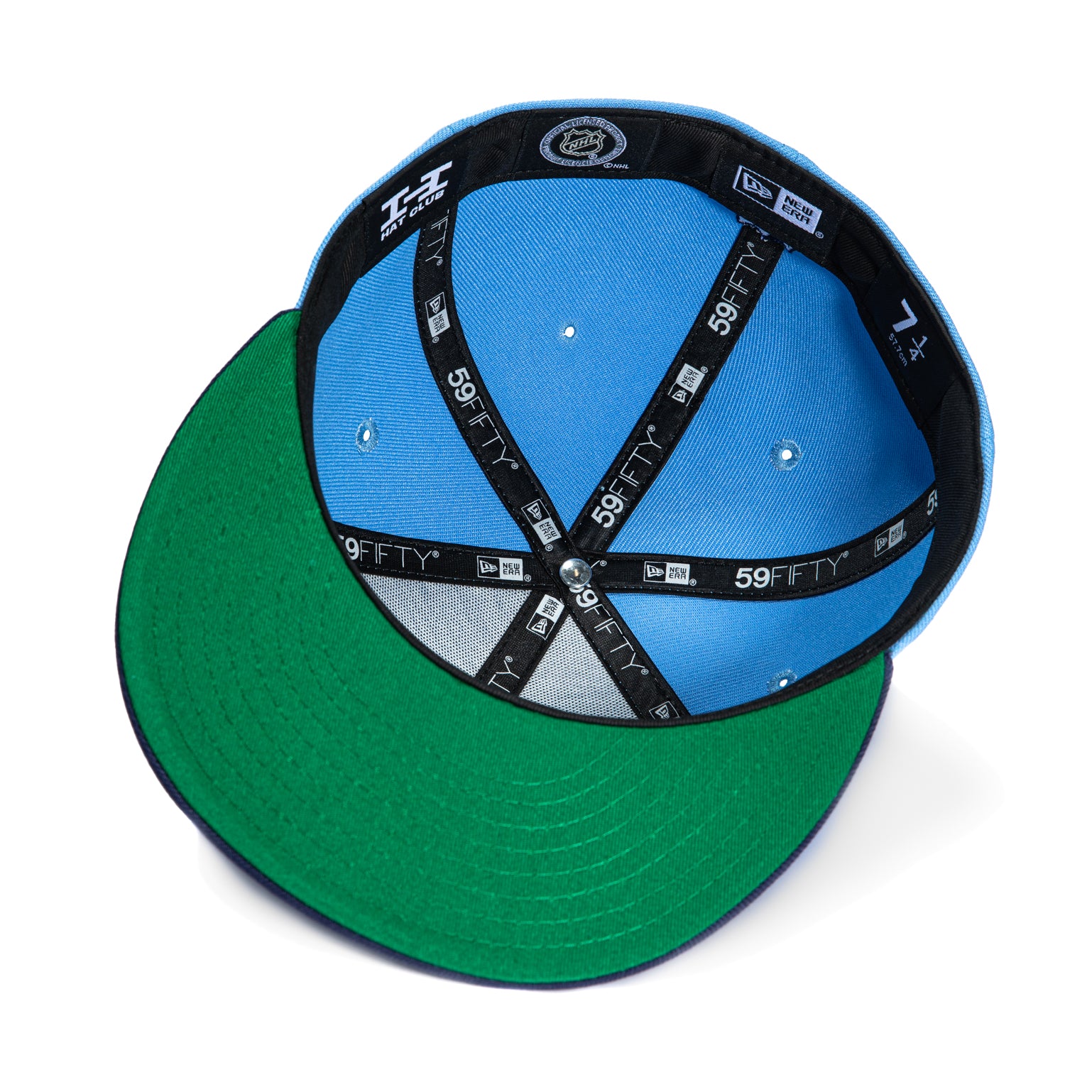 New Era 59Fifty Pittsburgh Penguins NHL Snapback Hat - Light Blue & Navy Adjustable Baseball Cap for Men & Women - Perfect for Hockey Games, Sports Events & Casual Wear