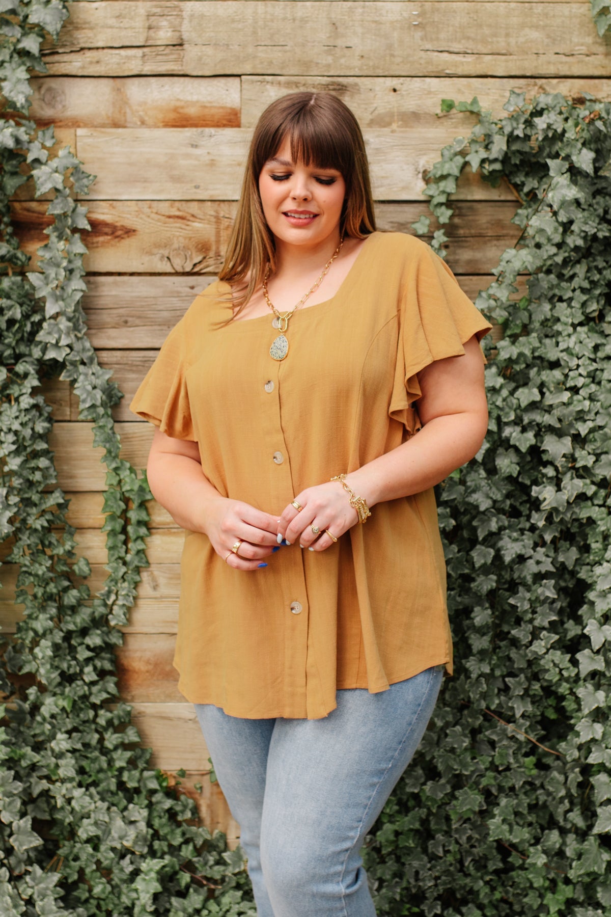Envy Me Women's Fashion Top in Taupe - Chic Casual Blouse for Work, Date Night & Everyday Wear