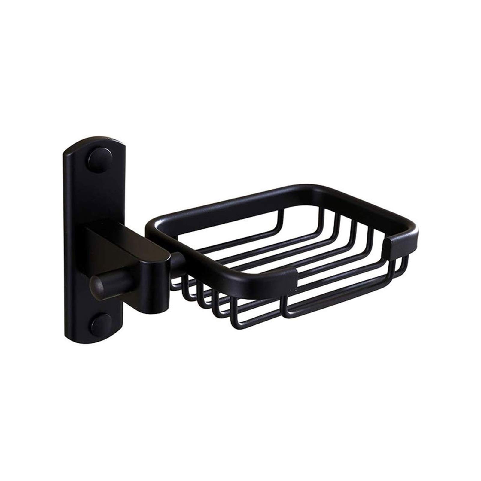 Black Soap Dish Holder with Drainage - Soap Saver for Shower, Bathroom, Tub & Kitchen Sink | Keeps Counter Dry & Prevents Soap Mess | Perfect for Bath, Spa & Daily Hygiene Routine