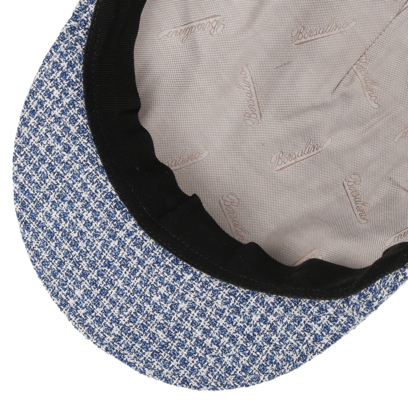 Borsalino Light Check Flat Cap - Classic Men's Wool Hat for Casual & Outdoor Wear | Perfect for Fall, Winter & Travel