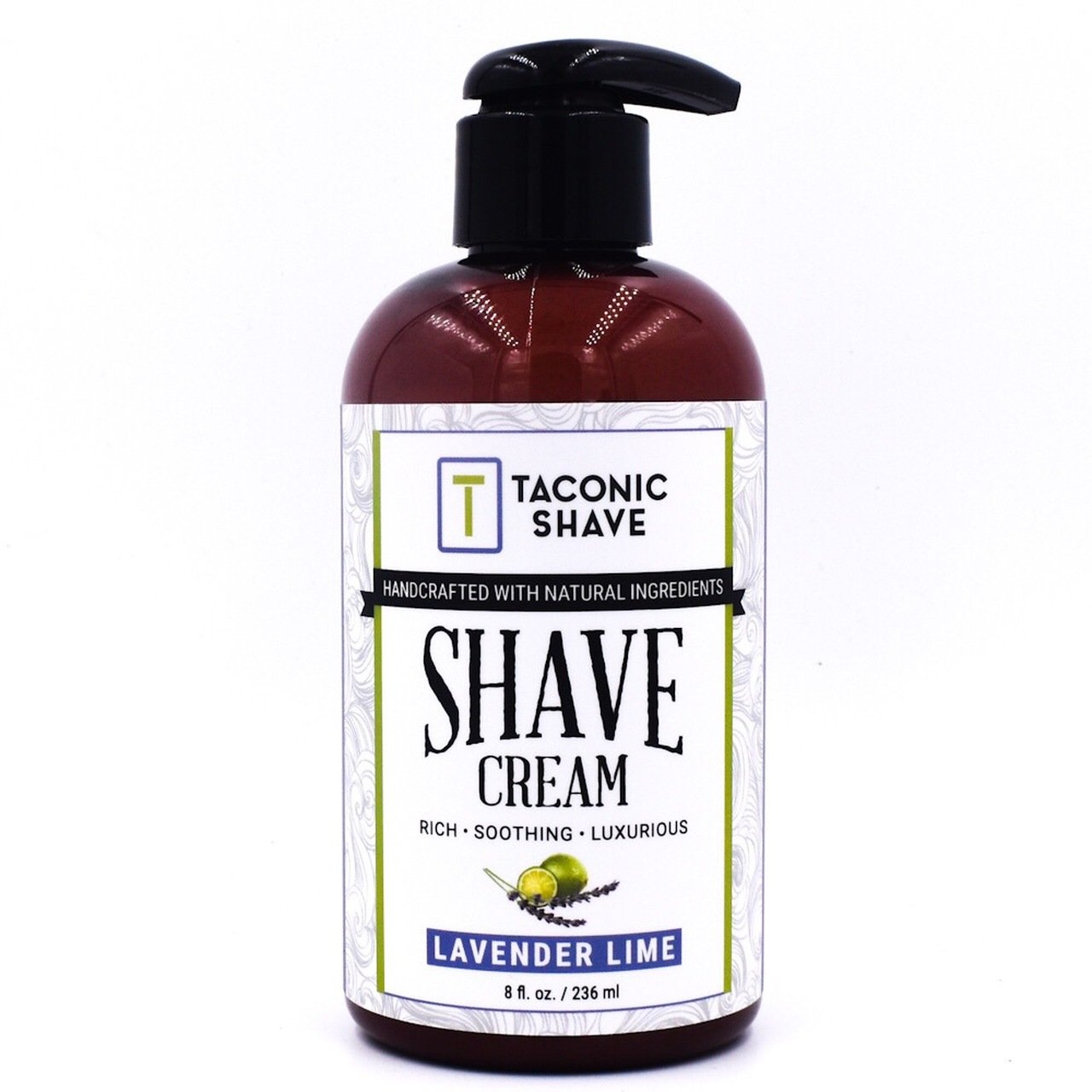 Taconic Eucalyptus Mint Shaving Cream for Men - 8 Oz Pump Bottle - Soothing & Cooling Shave Gel for Sensitive Skin - Perfect for Daily Shaving & Travel