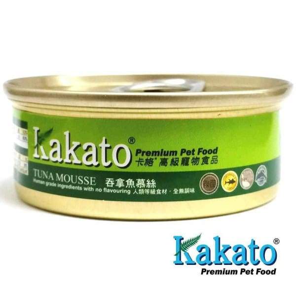 Premium Kakato Tuna Mousse Canned Food for Dogs & Cats - 40g Wet Food - Grain-Free, High Protein Pet Treat - Perfect for Travel, Training & Senior Pets