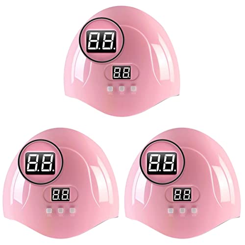 FRCOLOR UV LED Nail Lamp Set of 3 - Professional Manicure Pedicure Curing Light for Gel Polish Drying - Perfect for Home Salon, Nail Art Studio & DIY Nail Care
