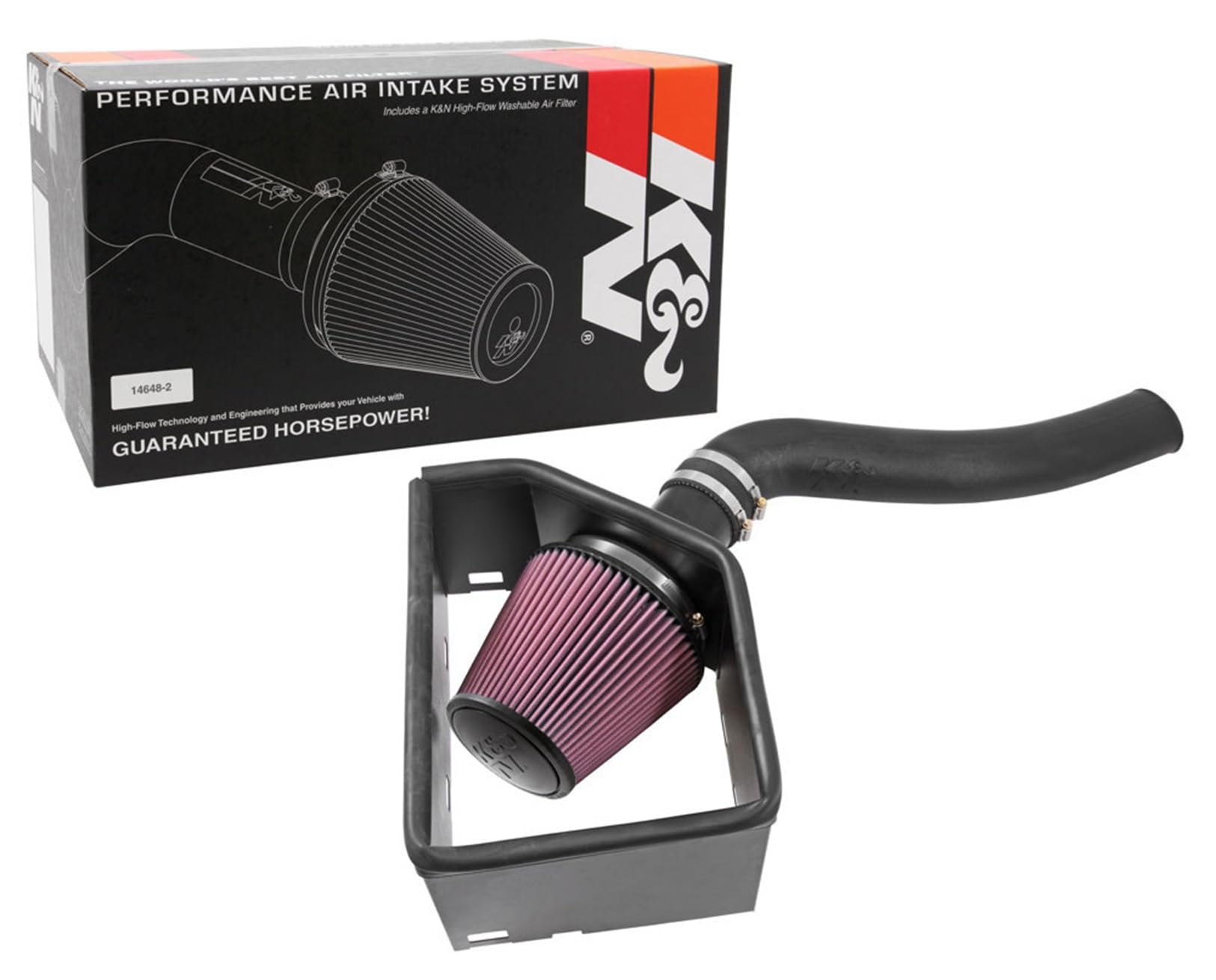 K&N High-Performance Cold Air Intake System - 57-1571 - High-Flow Air Filter for Increased Horsepower & Acceleration - Fits 2014-2018 Dodge RAM 1500 & 2019 RAM 1500 Classic - Perfect for Off-Roading & Truck Performance Upgrades