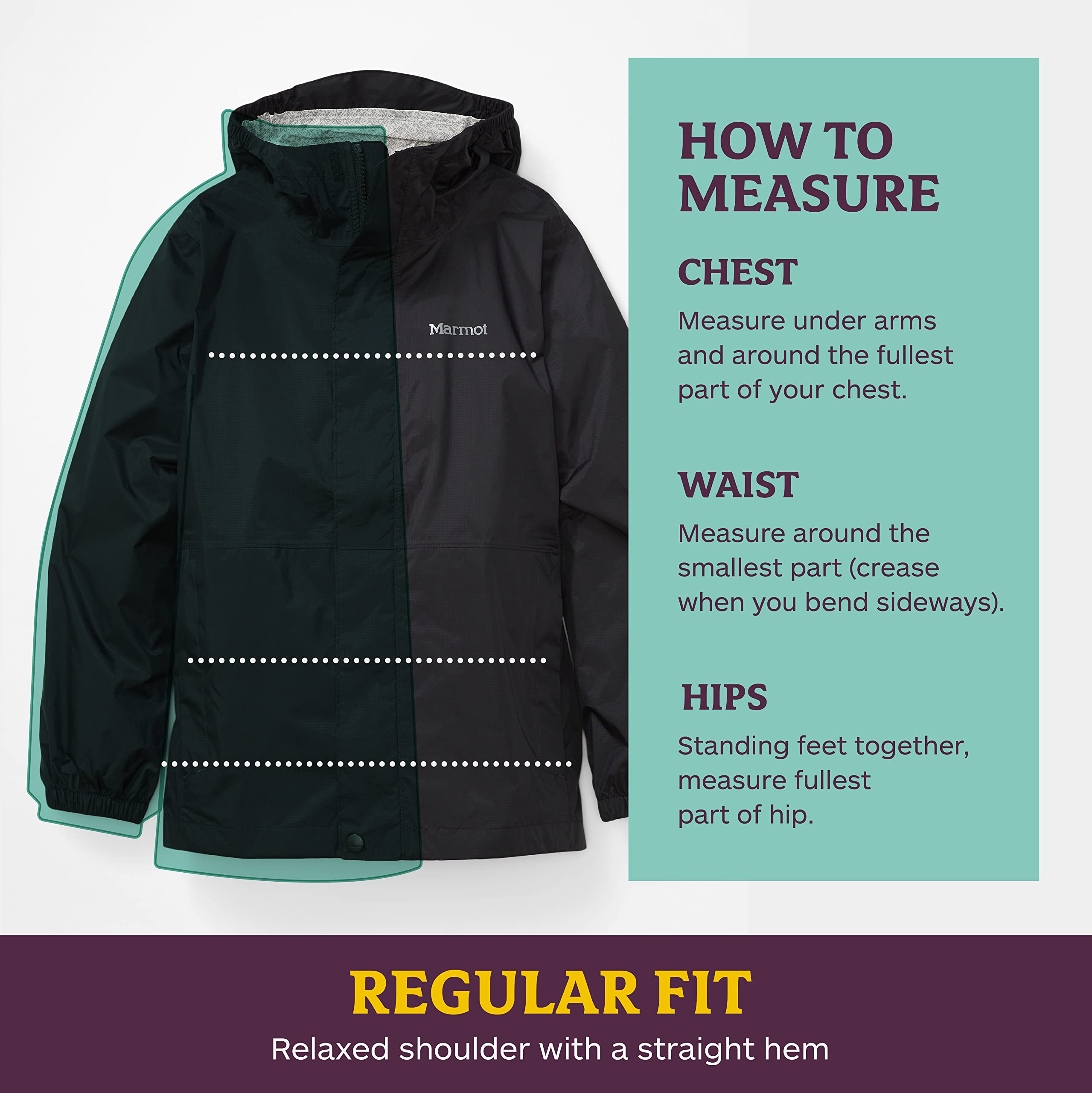 Marmot Boys Precip Jacket - Waterproof & Lightweight Rain Jacket for Kids - Perfect for Hiking, Camping & Outdoor Adventures