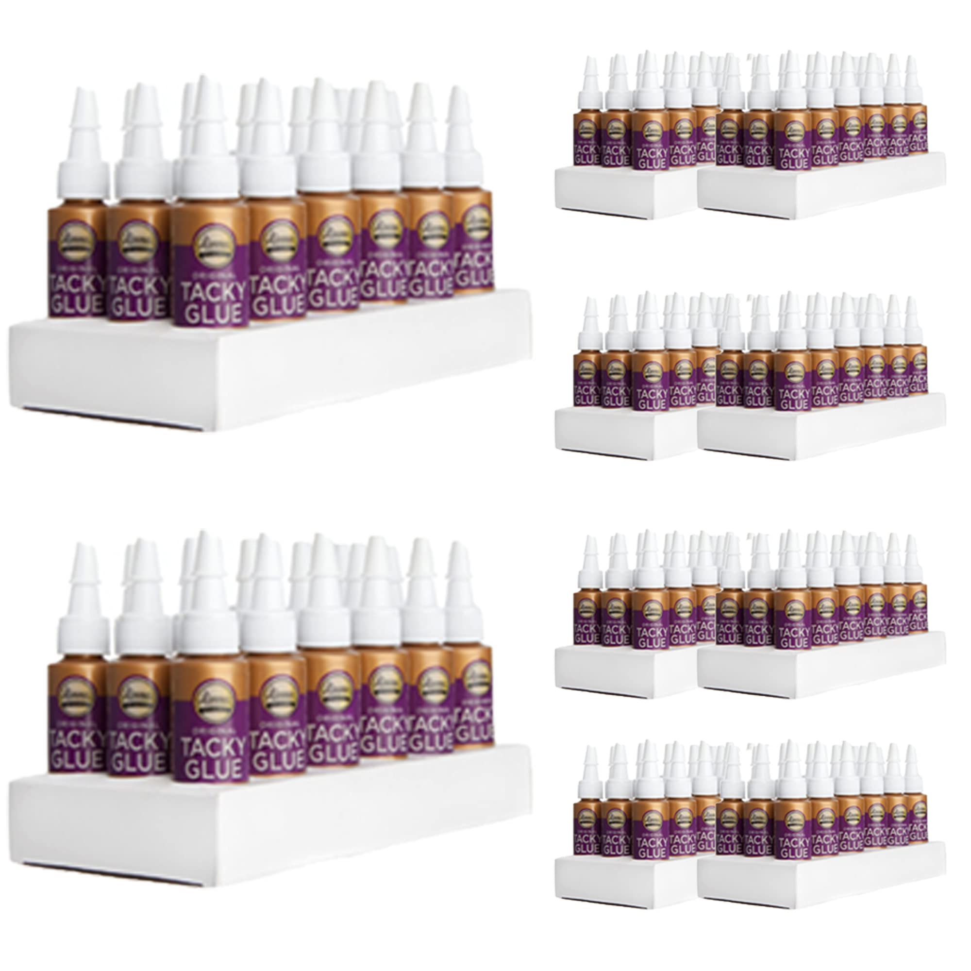 Buy Aleene's Original Tacky Glue .66 oz - 18 Pieces per Pack (10 Packs, 180 Total) for DIY Crafts, Scrapbooking & Home Repairs
