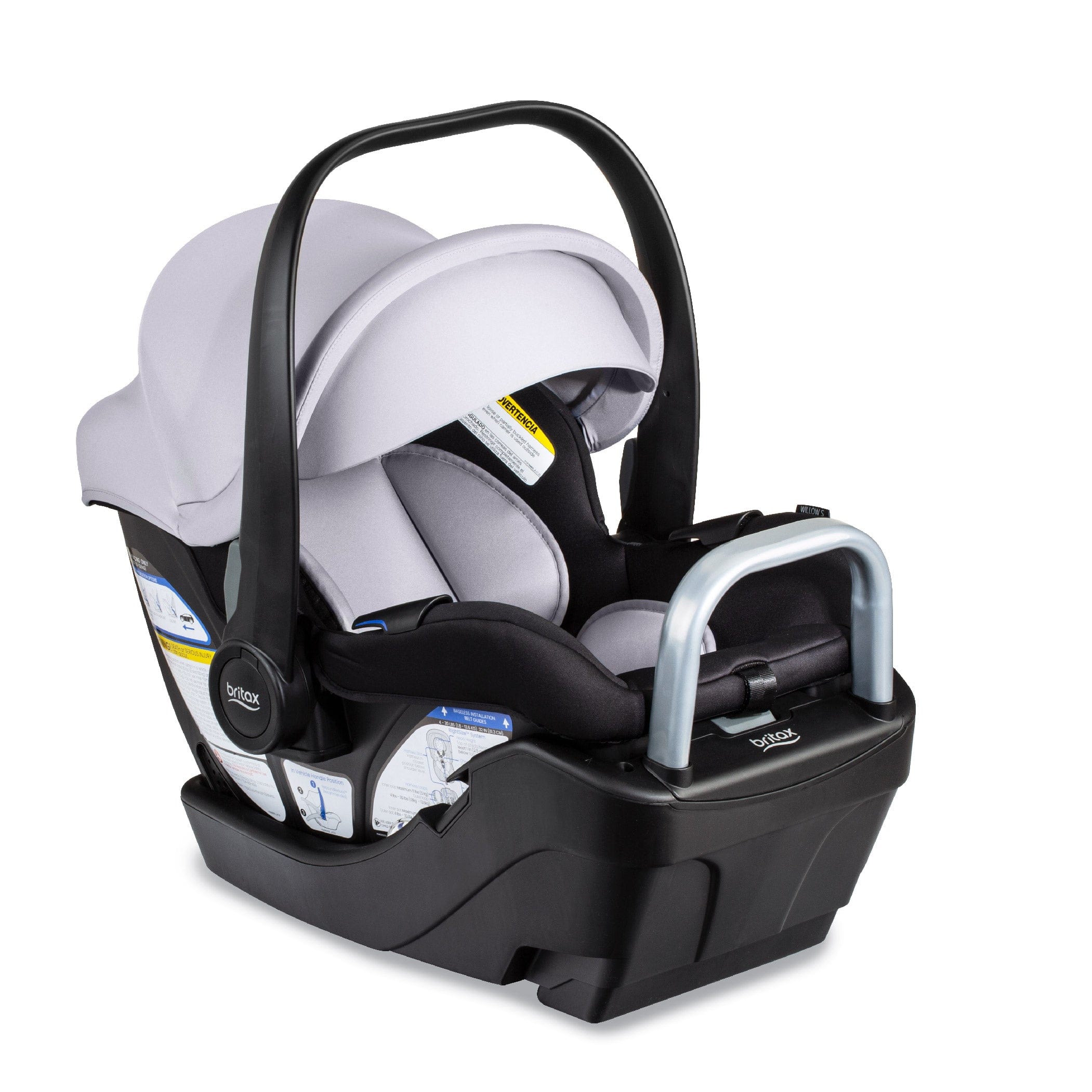 Britax Willow S Infant Car Seat with Alpine Base - Lightweight & Safe Baby Carrier for Newborns 0-35 lbs - Perfect for Travel, Shopping & Daily Commutes