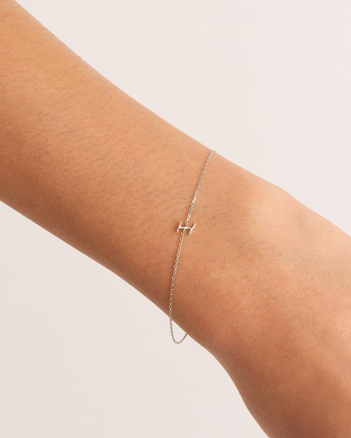 Sterling Silver Love Letter Bracelet - Engraved Romantic Gift for Her - Perfect for Anniversaries, Valentine's Day & Special Occasions