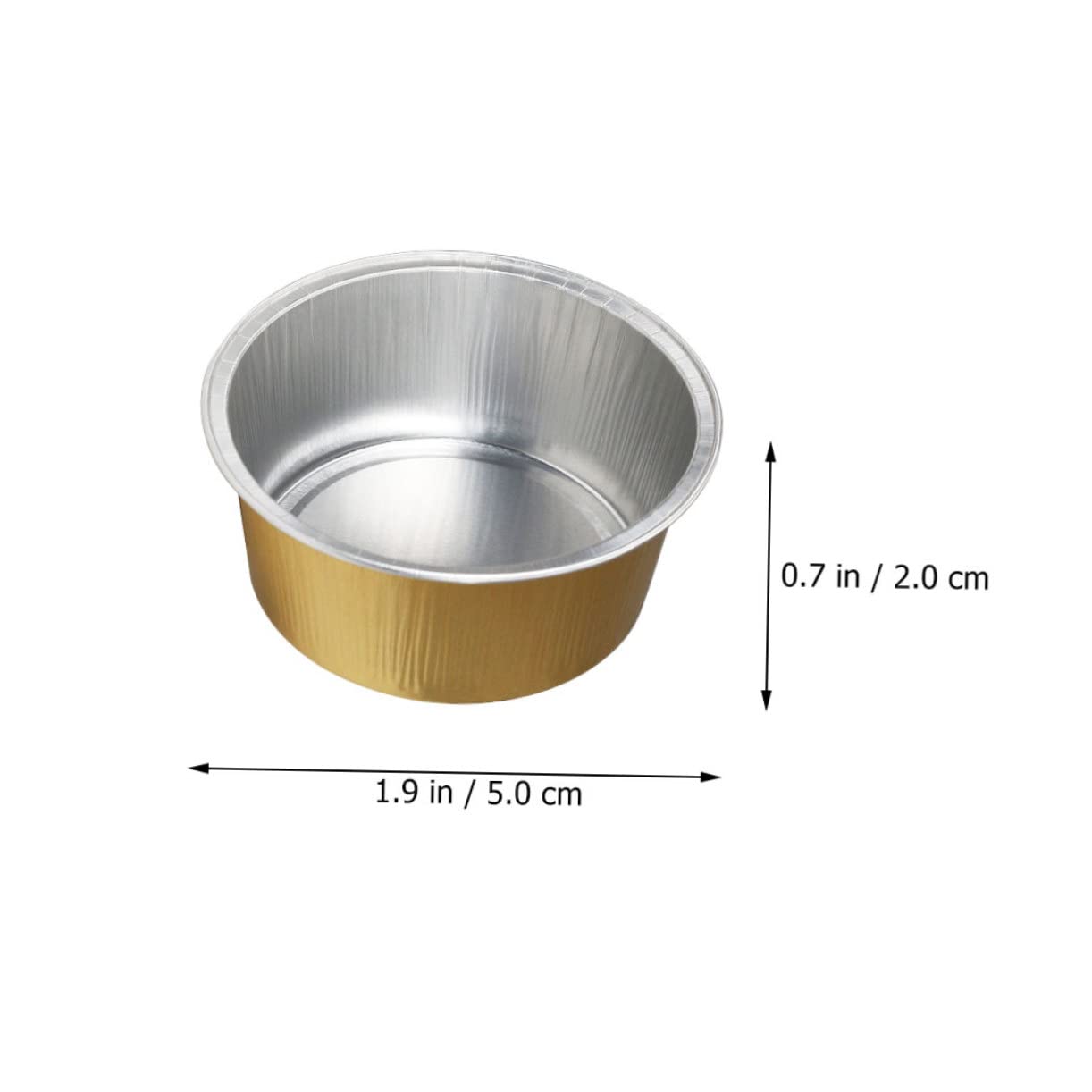25pcs Golden Aluminum Foil Wax Melting Bowls - Chocolate Melter Pot, Wax Warmer for Fragrance & Scented Wax Beans - Perfect for DIY Candles, Aromatherapy & Home Spa Relaxation