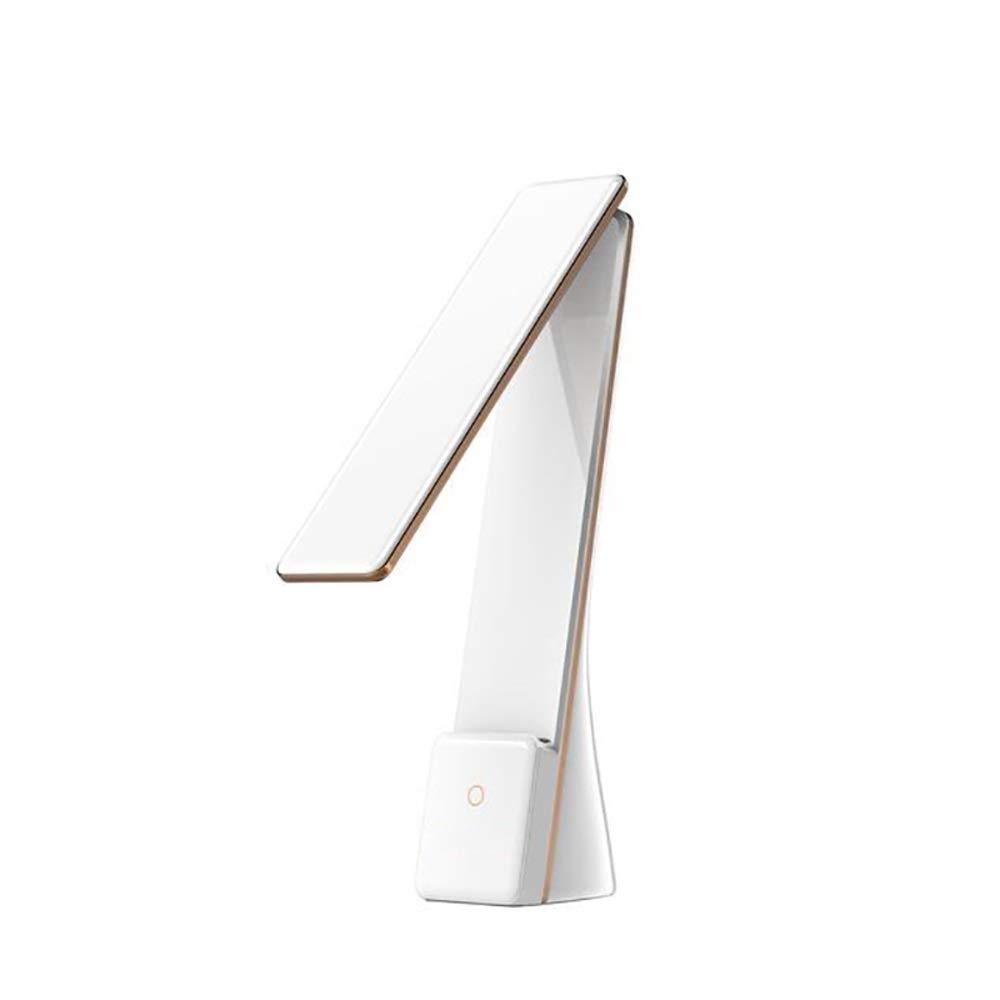 LED Desk Lamp with Touch Sensor, USB Rechargeable Folding Table Light - Adjustable Reading Light for Office, Study, Bedroom Nightstand (Black) - Perfect for Studying, Working & Bedtime Reading
