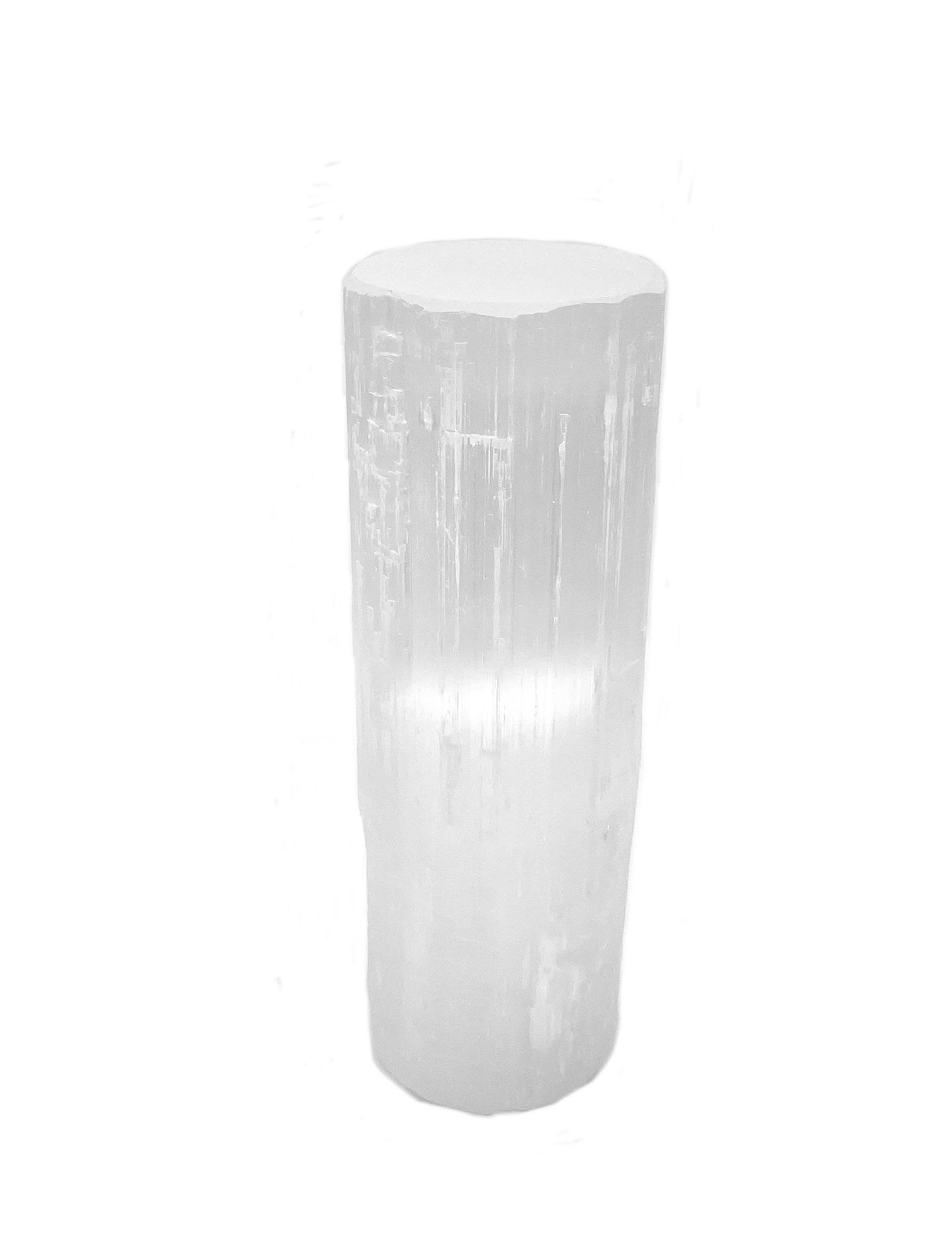 Astral Selenite Flat Top Lamp - 12 to 14 Inches Healing Crystal Night Light with Dimmable LED Bulb & White Cord | Energy Cleansing, Meditation, Yoga Room Decor | Bedroom, Spa, Office Relaxation Lighting