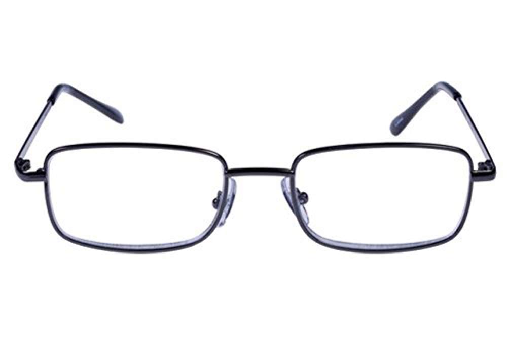Foster Grant Jacobson Reading Glasses 1.50 Magnification - Gun Metal Frame for Men & Women - Perfect for Reading, Computer Work & Close-Up Tasks