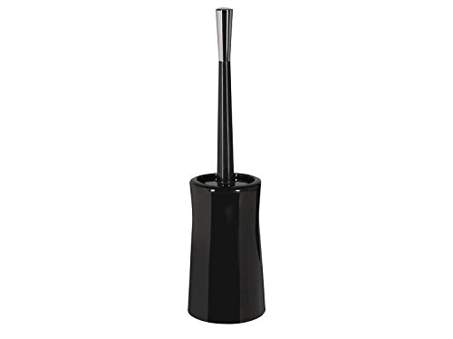 Premium Malibu Toilet Brush Set - Black Porcelain Handle with Durable Bristles for Effective Cleaning | Bathroom Essentials for Home, Apartment & Office Use