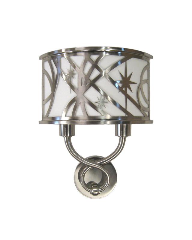 Quoizel CON506L Brushed Nickel 2-Light Energy Efficient GU24 Fluorescent Wall Sconce - Perfect for Hallway, Bedroom & Bathroom Lighting