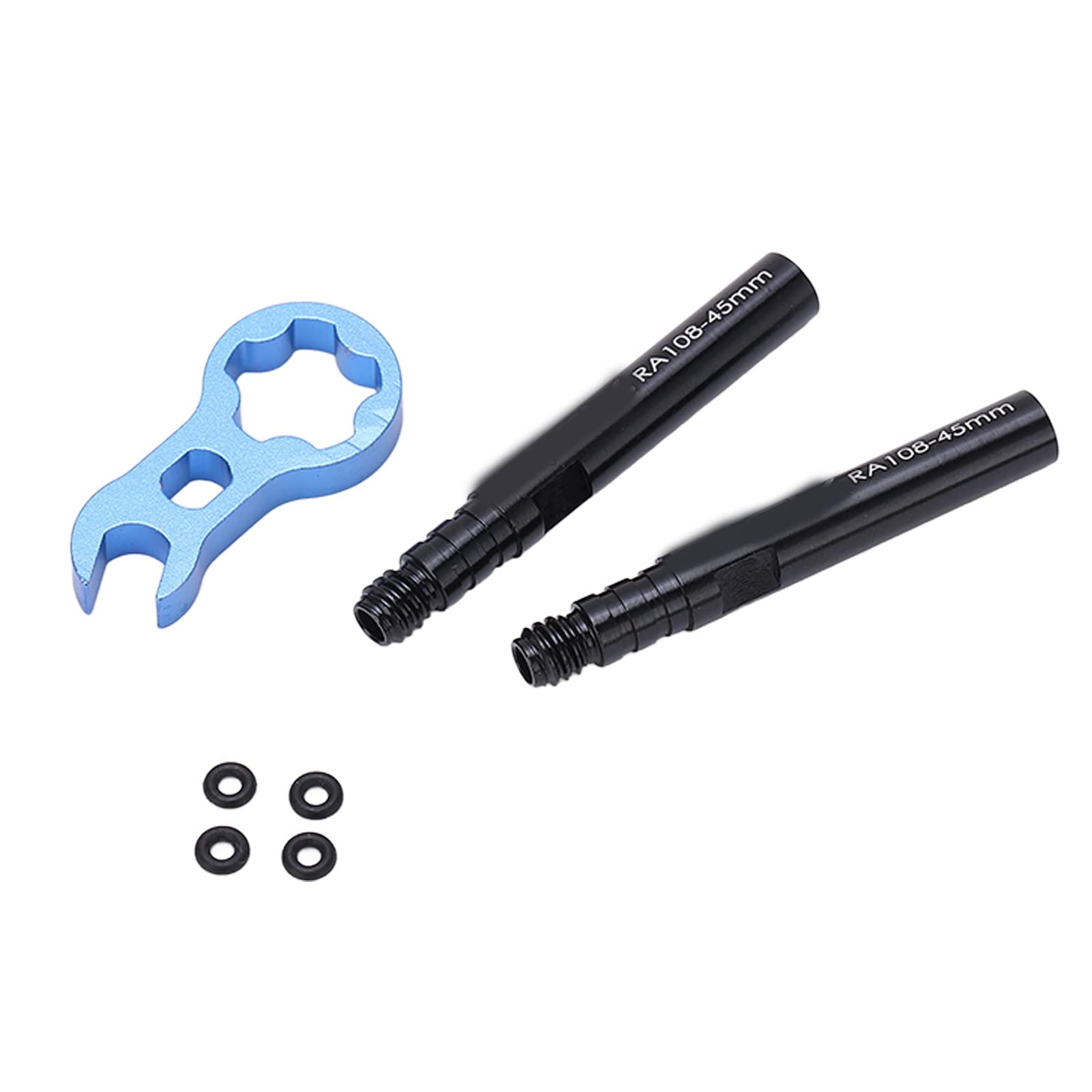 Dilwe Premium Aluminum Tire Valve Extension Kit - French Valve Stem Extension Tube for Road Bikes - Perfect for High-Pressure Tires & Cycling Adventures