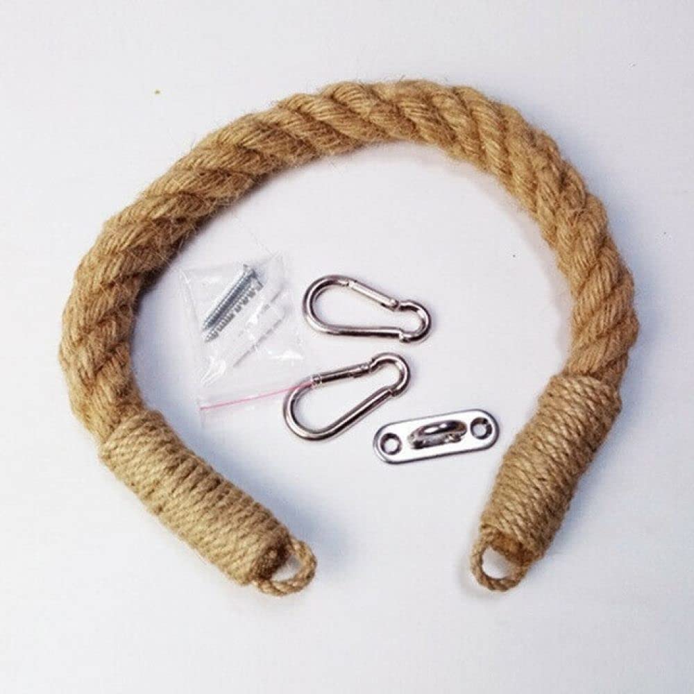 50cm Vintage Jute Rope Hanging Paper Towel Holder - Toilet Roll & Kitchen Tissue Rack with Hemp Rope - Bathroom & Kitchen Organization - Perfect for Farmhouse, Rustic & Boho Decor Styles