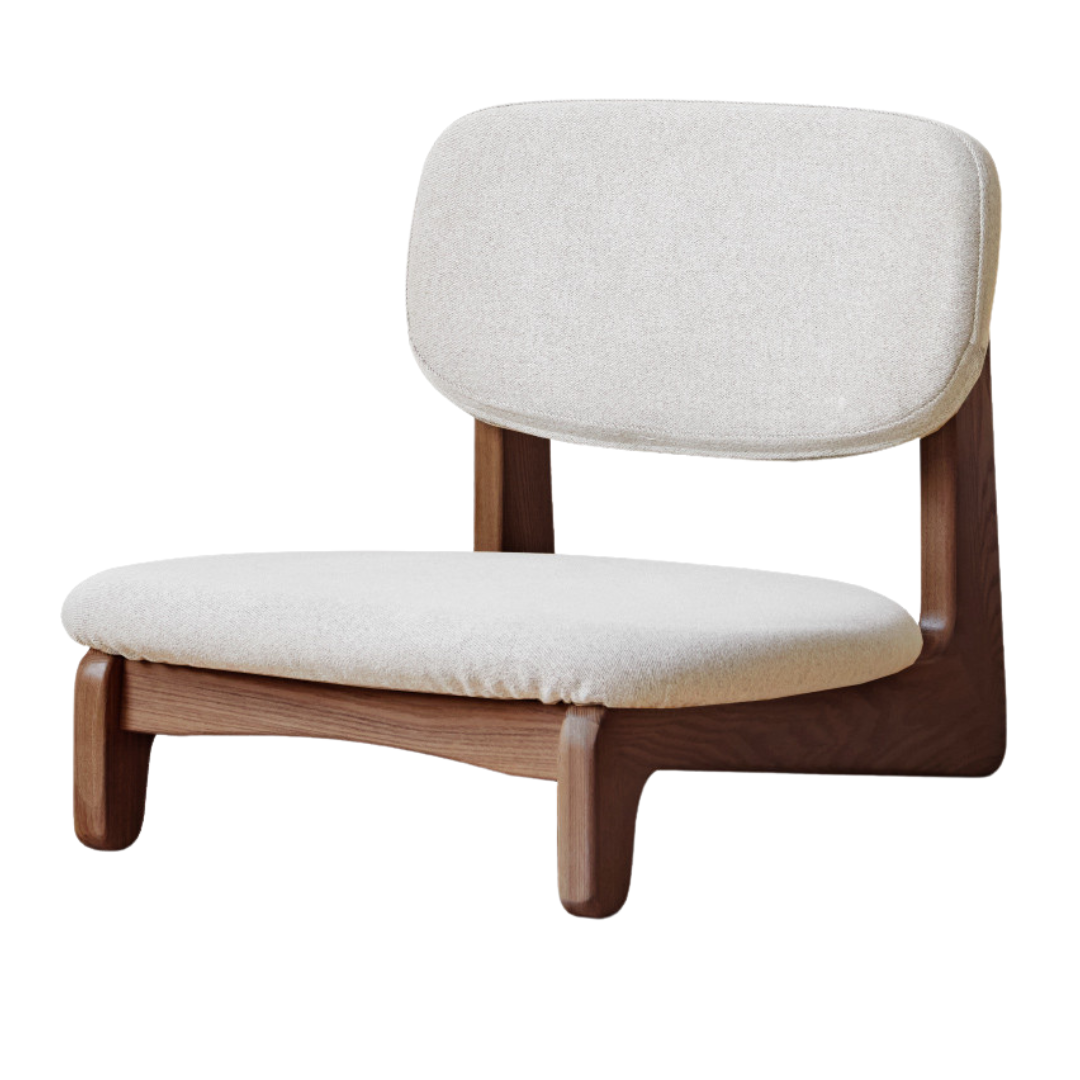 Japanese Style Oak Solid Wood Tea Chair - Handcrafted Traditional Tea Ceremony Chair for Zen Garden, Meditation & Home Decor