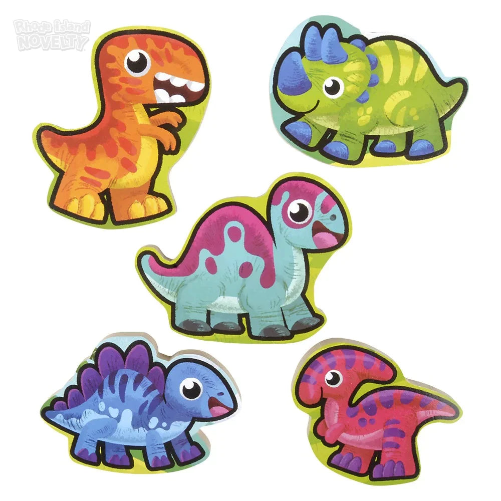 6 Piece Chunky Dinosaur Wooden Puzzle for Toddlers - Educational Dino Toys for Kids Ages 2-4 - Perfect for Preschool Learning, Birthday Gifts & Montessori Activities