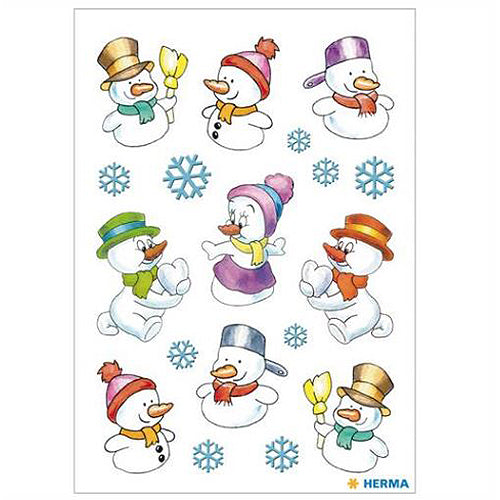 Snowmen Stickers (3216) - Christmas Decals for Scrapbooking, DIY Crafts, and Holiday Decorations