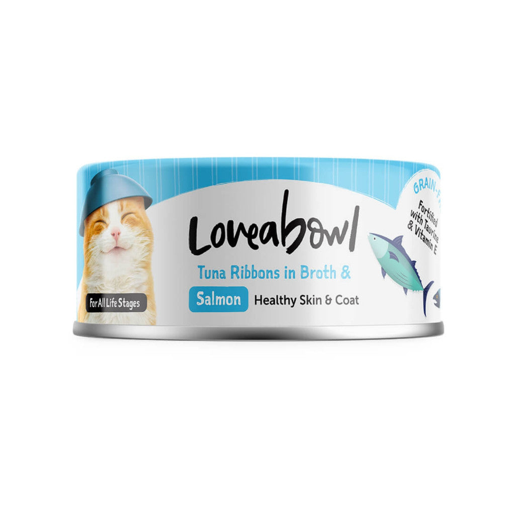Premium Grain-Free Loveabowl Chicken & Tuna in Broth Wet Cat Food - 70g Nutritious Meal Topper for Kittens, Adults & Senior Cats | Healthy Digestible Cat Food for Weight Management & Picky Eaters | Perfect for Mixing with Dry Food or Serving Alone