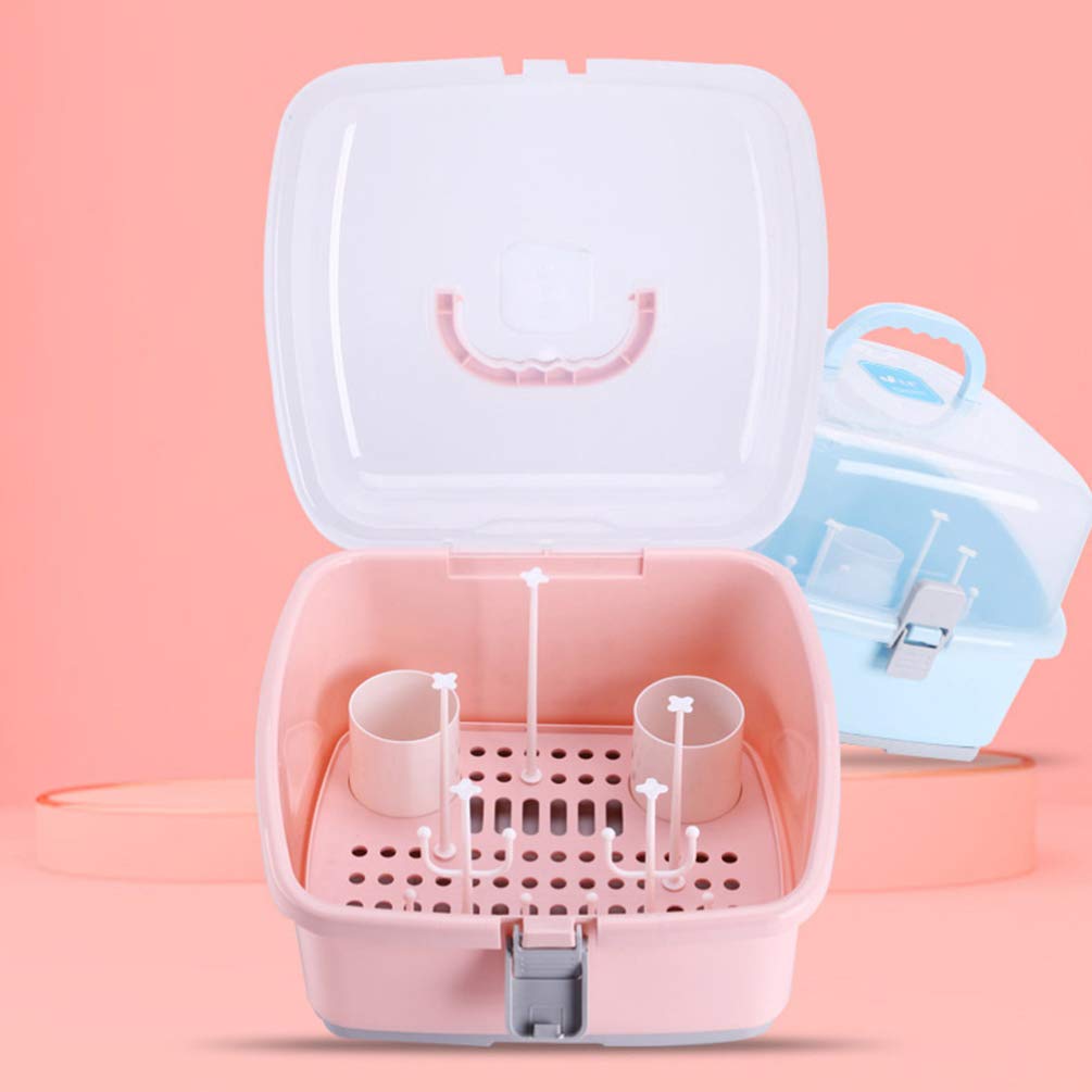 NUOBESTY Plastic Food Storage Containers with Lids - Airtight Sealed Kitchen Organizers for Baby Bottles, Milk Bottles, Cutlery & Tableware - Portable Infant Feeding Essentials for Home, Travel & Daycare Use
