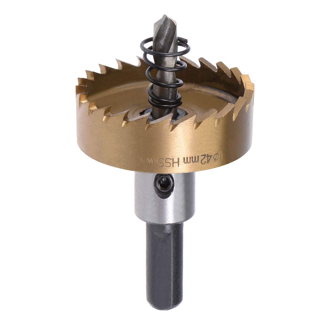 42mm HSS Drill Bit Hole Saw - High Speed Steel Metal Alloy for Stainless Steel - Perfect for Metalworking, Woodworking, and DIY Projects