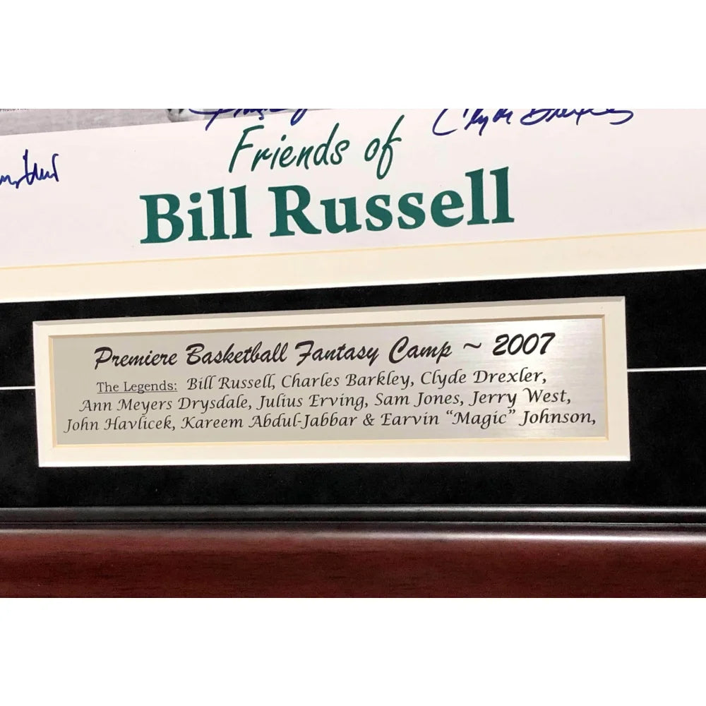 NBA 50 Greatest Players Autographed 16x20 Photo Frame - JSA Certified with Russell, Erving, Barkley, Jabbar +6 Legends - Perfect for Sports Memorabilia Collection & Man Cave Decor