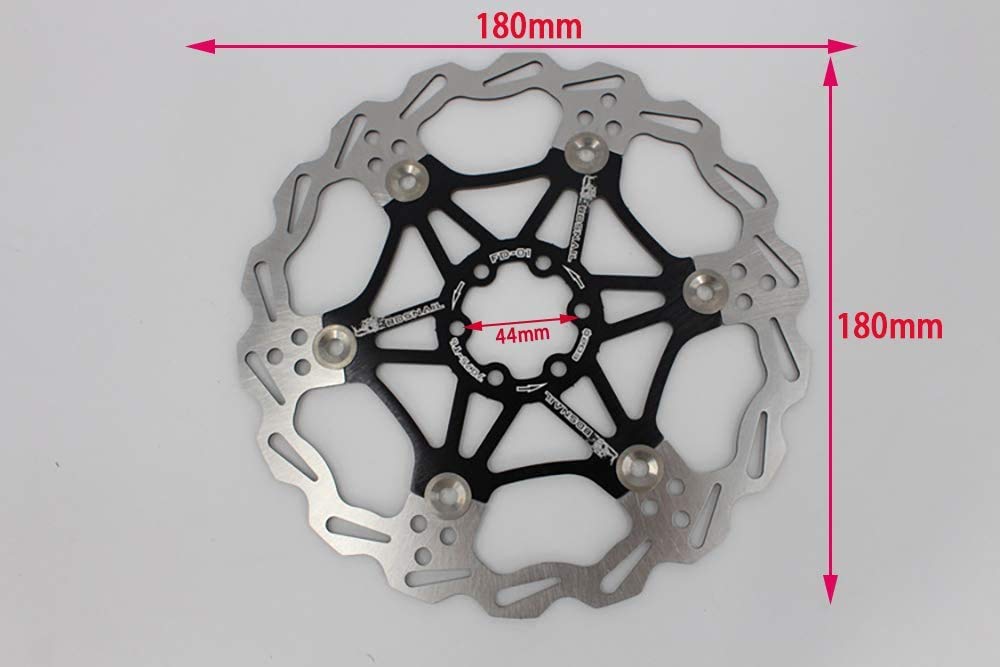 160mm & 180mm Bicycle Disc Brake Rotor Set - 6 Bolt Mount - Compatible with Road Bikes, Mountain Bikes, MTB, BMX - Durable Aluminum Alloy & Stainless Steel Construction - Perfect for Commuting, Trail Riding and Urban Cycling