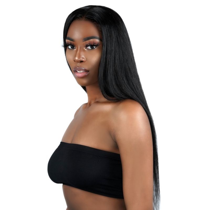 Brazilian Silky Straight 13x4 Transparent Lace Front Wig 150% Density - Natural Look Human Hair Wig for Women - Perfect for Daily Wear, Parties & Special Occasions