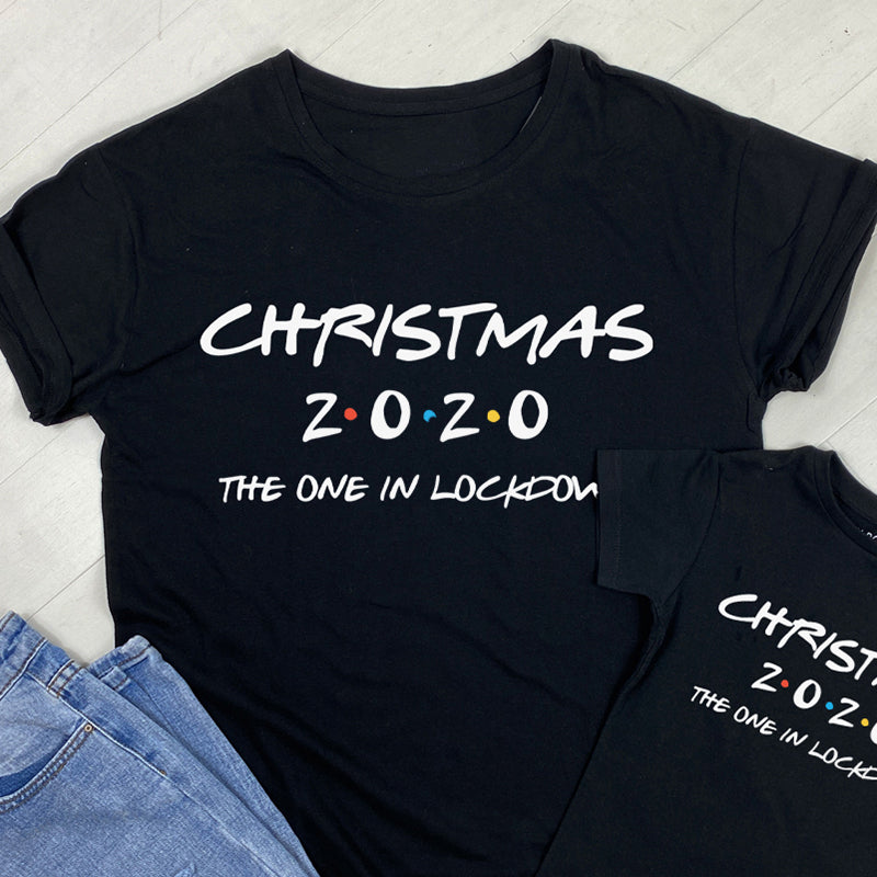 2020 Lockdown Christmas Family Matching T-Shirts - Festive Holiday Outfits for Couples & Families - Perfect for Virtual Celebrations & Holiday Photos