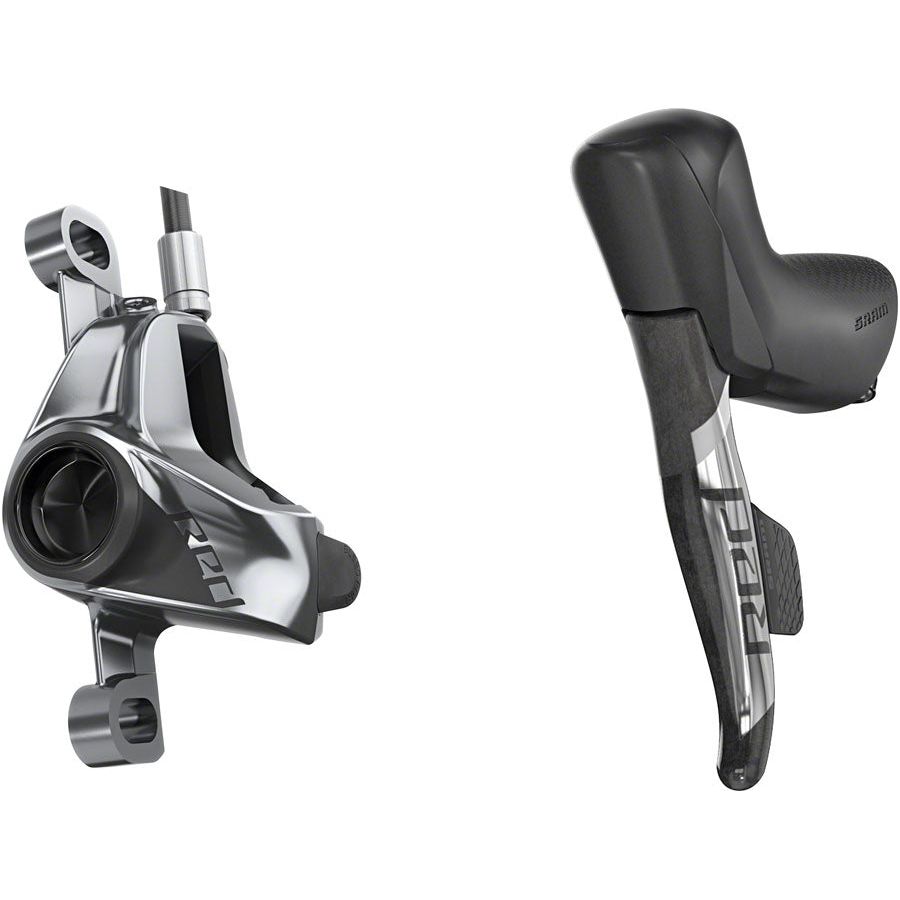 SRAM RED eTap AXS HRD Shift/Brake Lever and Hydraulic Disc Caliper - Left/Front, Post Mount, 950mm Hose, Black/Silver (D1) | High-Performance Road Bike Braking System for Professional Cyclists and Racing Enthusiasts