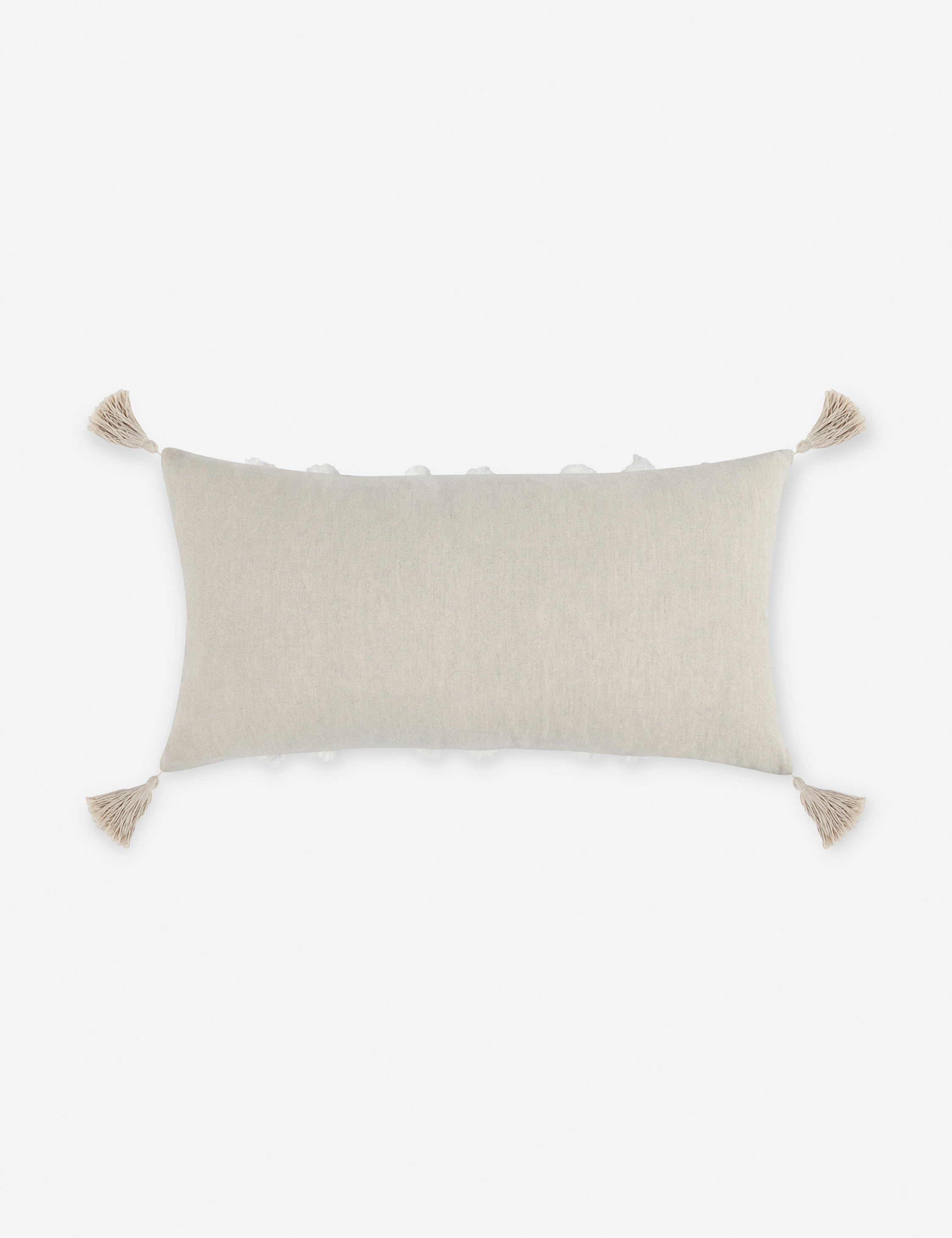 Bardo Lumbar Support Pillow for Office Chair & Sofa - 14x26 Inches, Ivory - Ergonomic Back Cushion for Home, Car & Travel Comfort