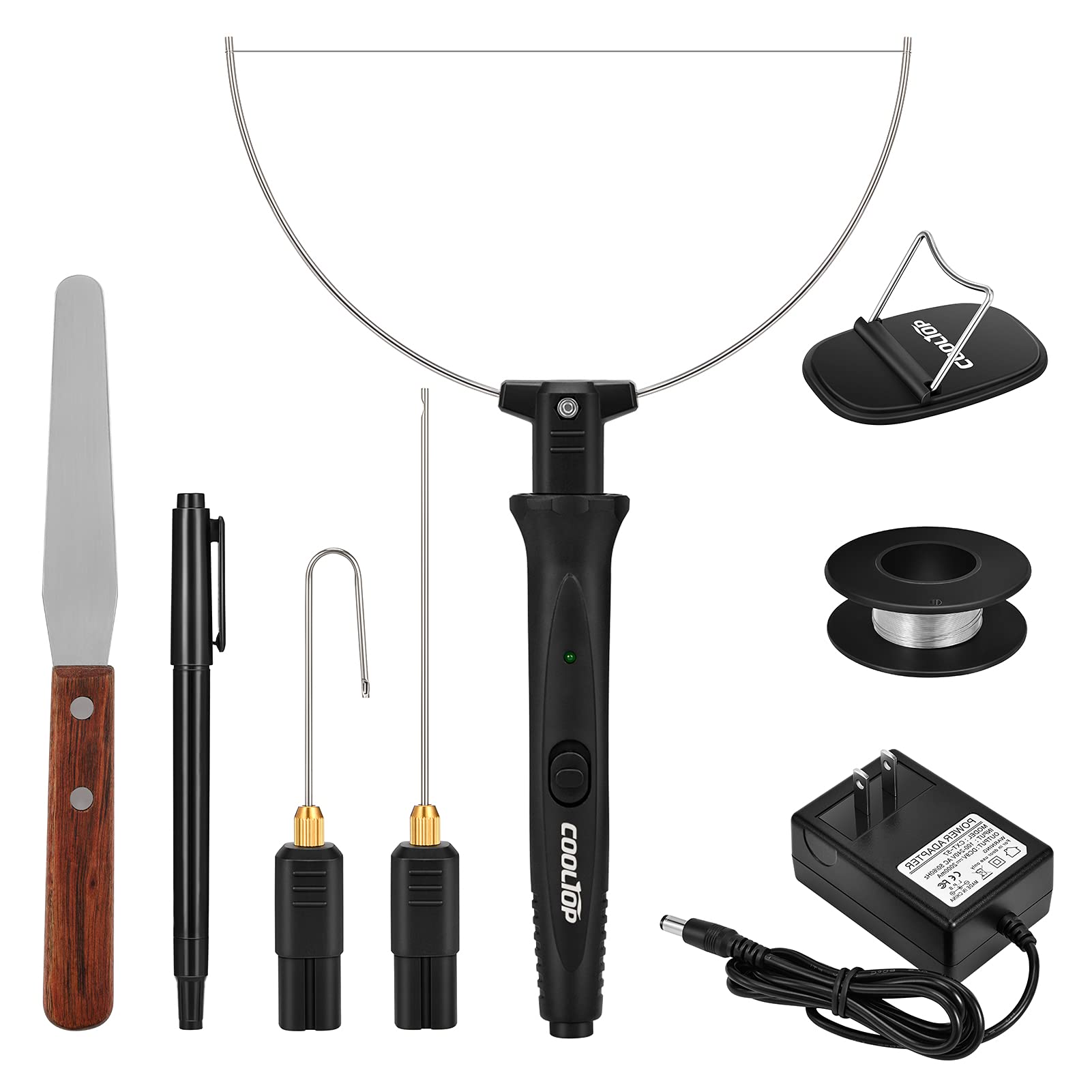 18W Electric Hot Wire Foam Cutter Kit - Styrofoam Cutting Tool with Heated Carving Knife & Cleaning Pen for DIY Crafts, Model Building, and Foam Sculpting | Cooltop Professional Foam Cutting Solution