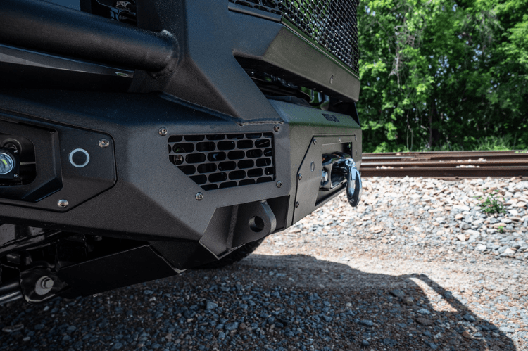 2021-2025 Ford Bronco Bodyguard LEF21MYB Extreme Front Bumper - Winch Ready, Sensor Compatible, Bare Metal Finish for Off-Road Protection & Adventure