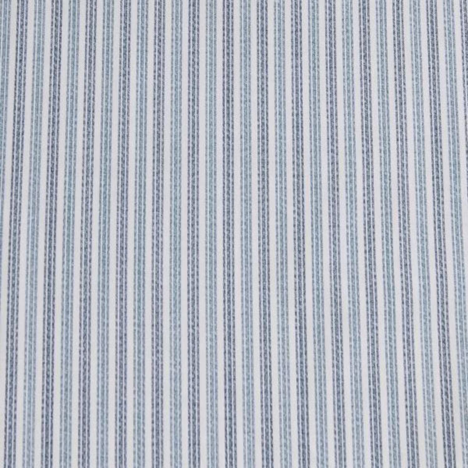 Eddie Bauer Queen Size Cotton Percale Sheet Set - Light Blue Ticking Stripe Bedding for Cool & Comfortable Sleep - Perfect for Master Bedroom, Guest Room & Vacation Homes