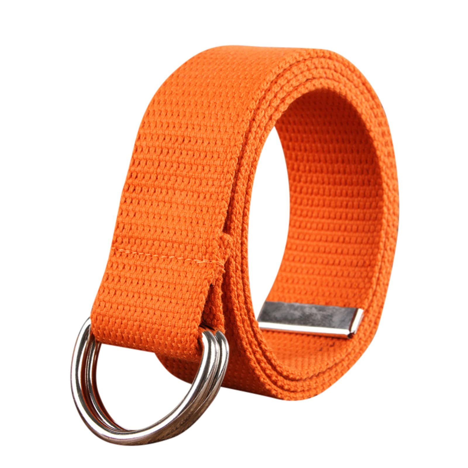 Stylish Unisex Stretch Canvas & Leather Dress Belt with Buckle - Durable Fashion Waist Belt for Men & Women | Perfect for Office, Casual Wear & Formal Pants
