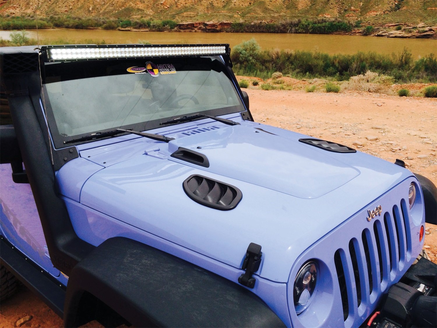 Daystar KJ71048BK Black Hood Vent Kit for Jeep JK (2007-2018) - Pair | Jeep Wrangler Hood Louvers for Improved Engine Cooling & Off-Road Performance