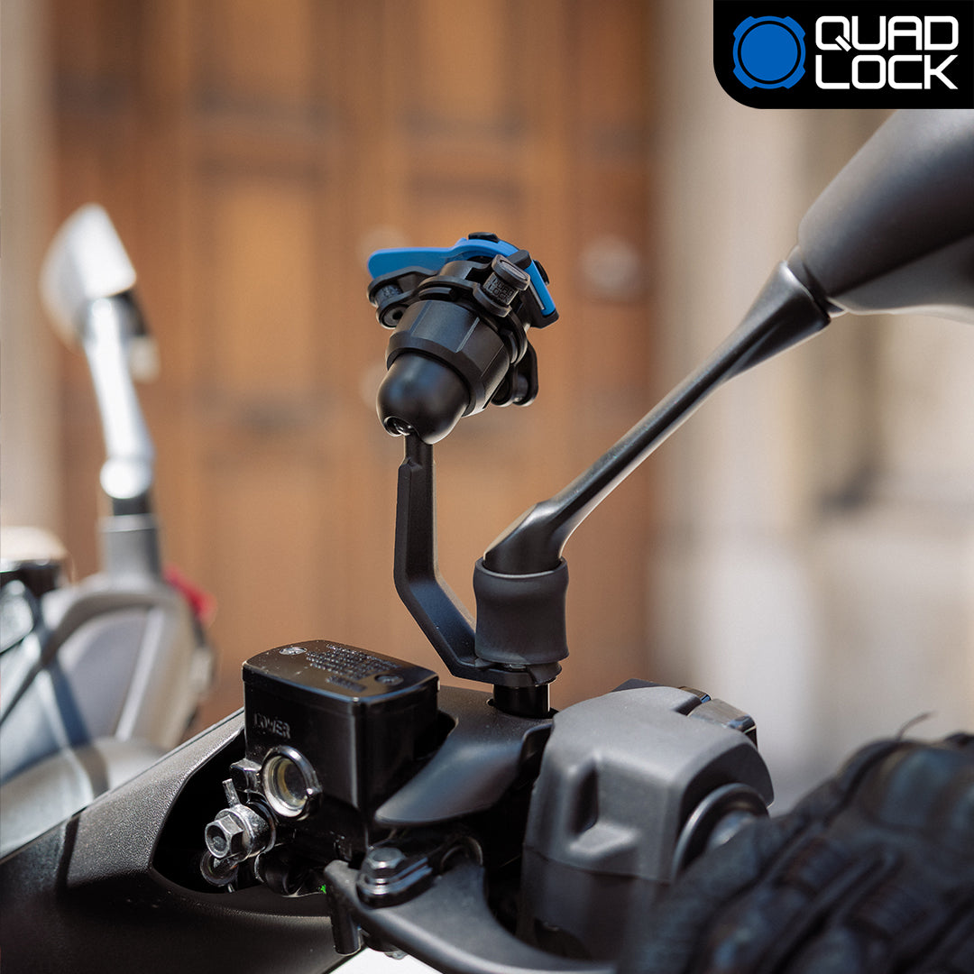Universal Scooter Motorcycle Mirror Stem Mount - Adjustable Handlebar Clamp for Enhanced Safety - Perfect for Commuting, Touring & Off-Road Adventures