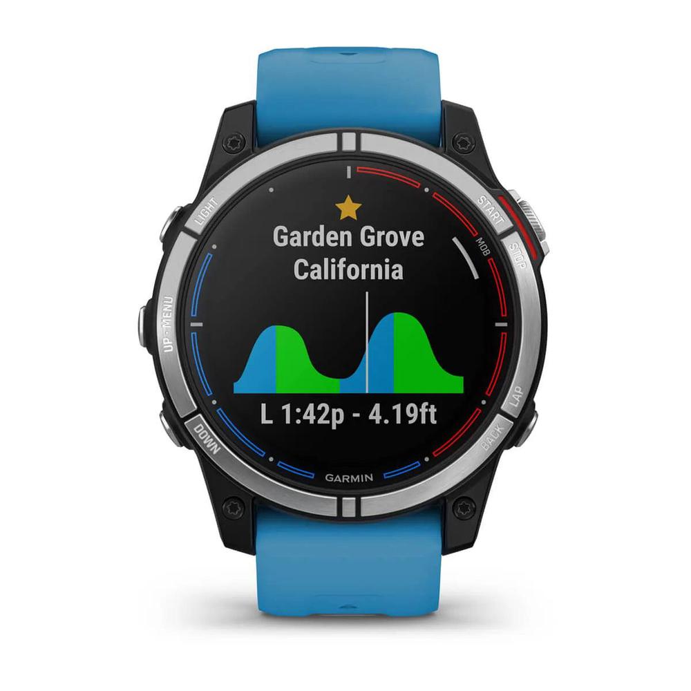 Garmin Quatix 7 Standard Multisport GPS Smartwatch - Marine & Outdoor Activities, Sailing, Fishing, Boating