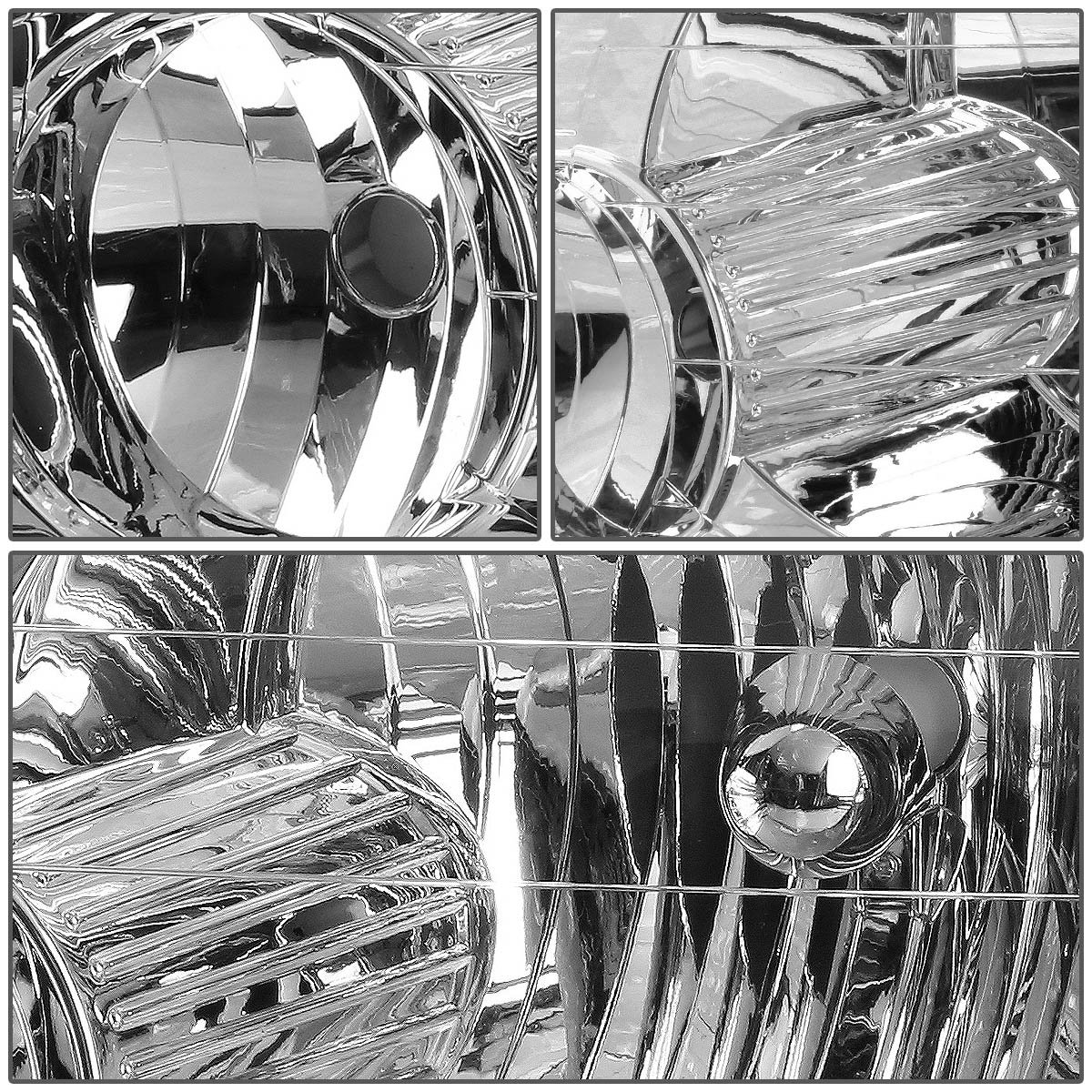 Auto Dynasty Chrome Housing Amber Corner Headlight Lamps + Tool Kit - Compatible with Ford Explorer 2002-2005 | Replacement Headlights for Improved Visibility & Style