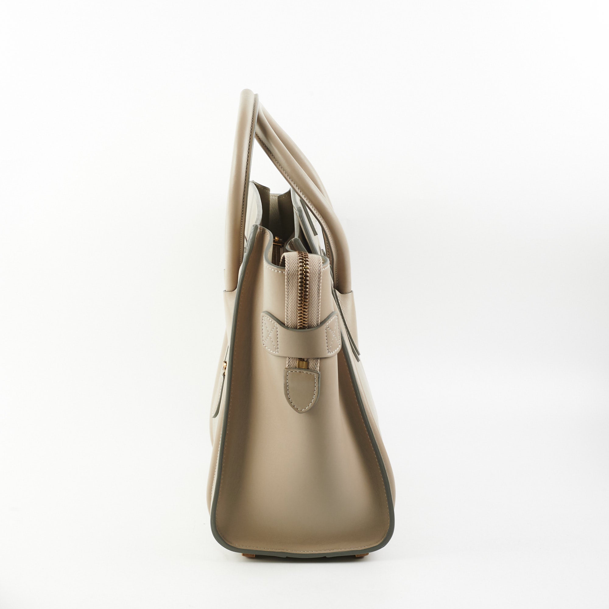 Celine Micro Luggage Bag in Grey | Premium Leather Crossbody Handbag for Women | Perfect for Work, Travel & Everyday Use