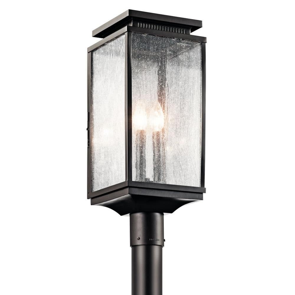 3-Light Traditional Outdoor Post Mount Lantern - 21