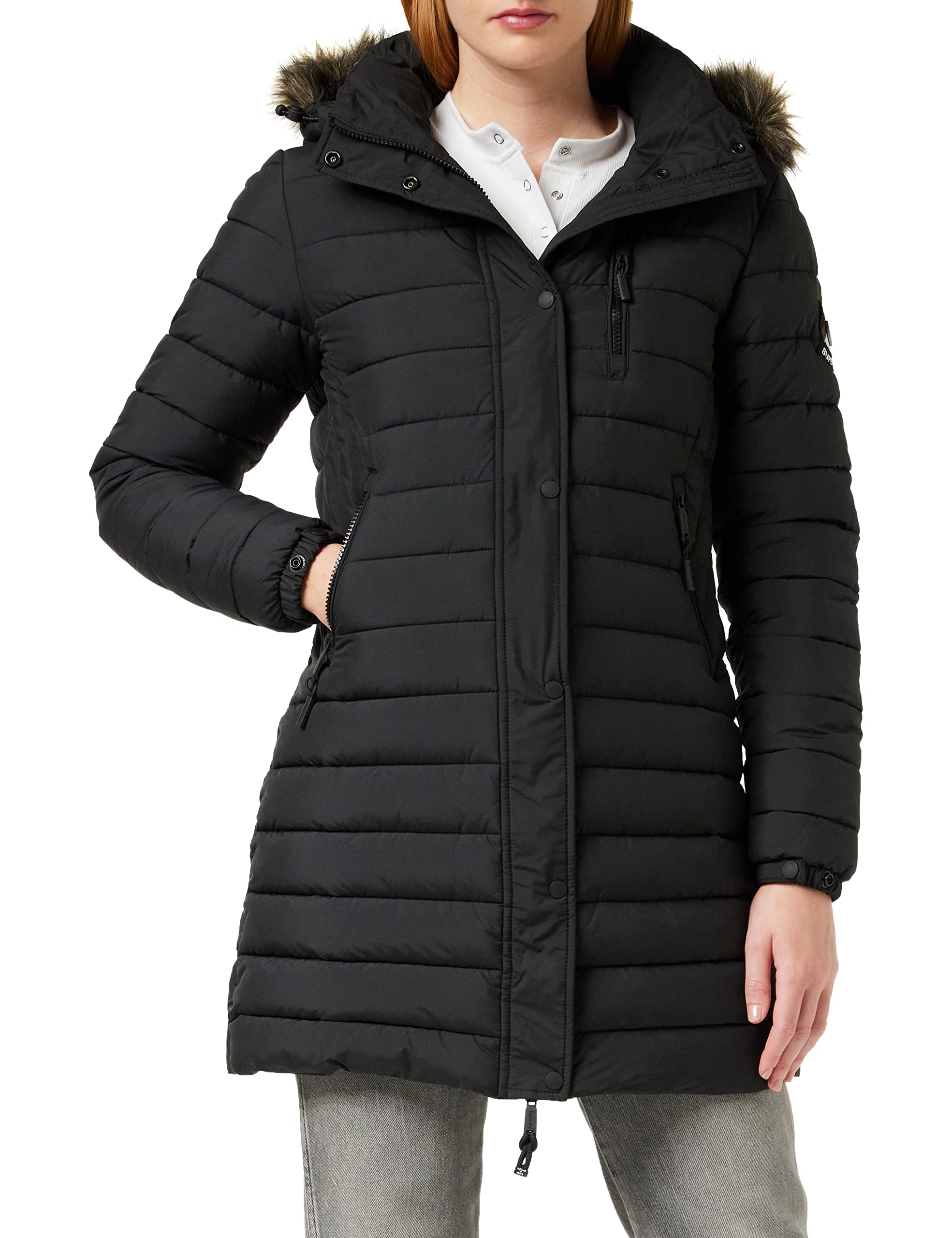 Superdry Women's Modern Jacket - Lightweight Waterproof Windbreaker for Outdoor Activities | Hiking, Travel & Everyday Wear