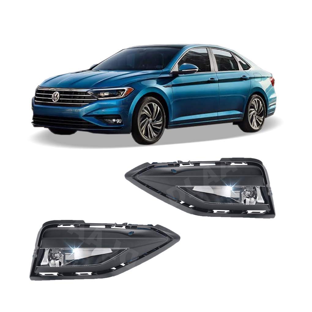 2018-2020 Volkswagen Jetta Fog Lights Kit - LED Driving Lamps with Switch for Left & Right Bumper | Improved Night Visibility & Style Upgrade for City & Highway Driving