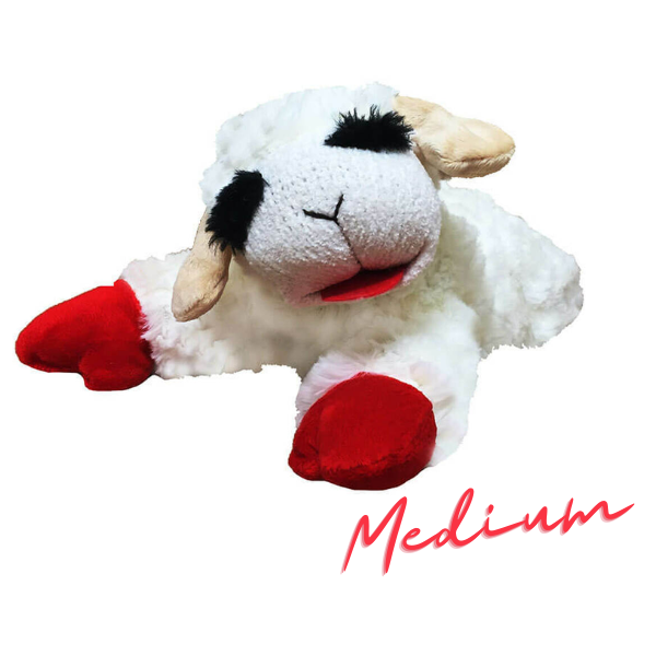 Soft Lamb Chop Plush Dog Toy - Durable & Cute Chew Toy for Small & Large Dogs (2 Sizes) - Perfect for Playtime, Training & Cuddling