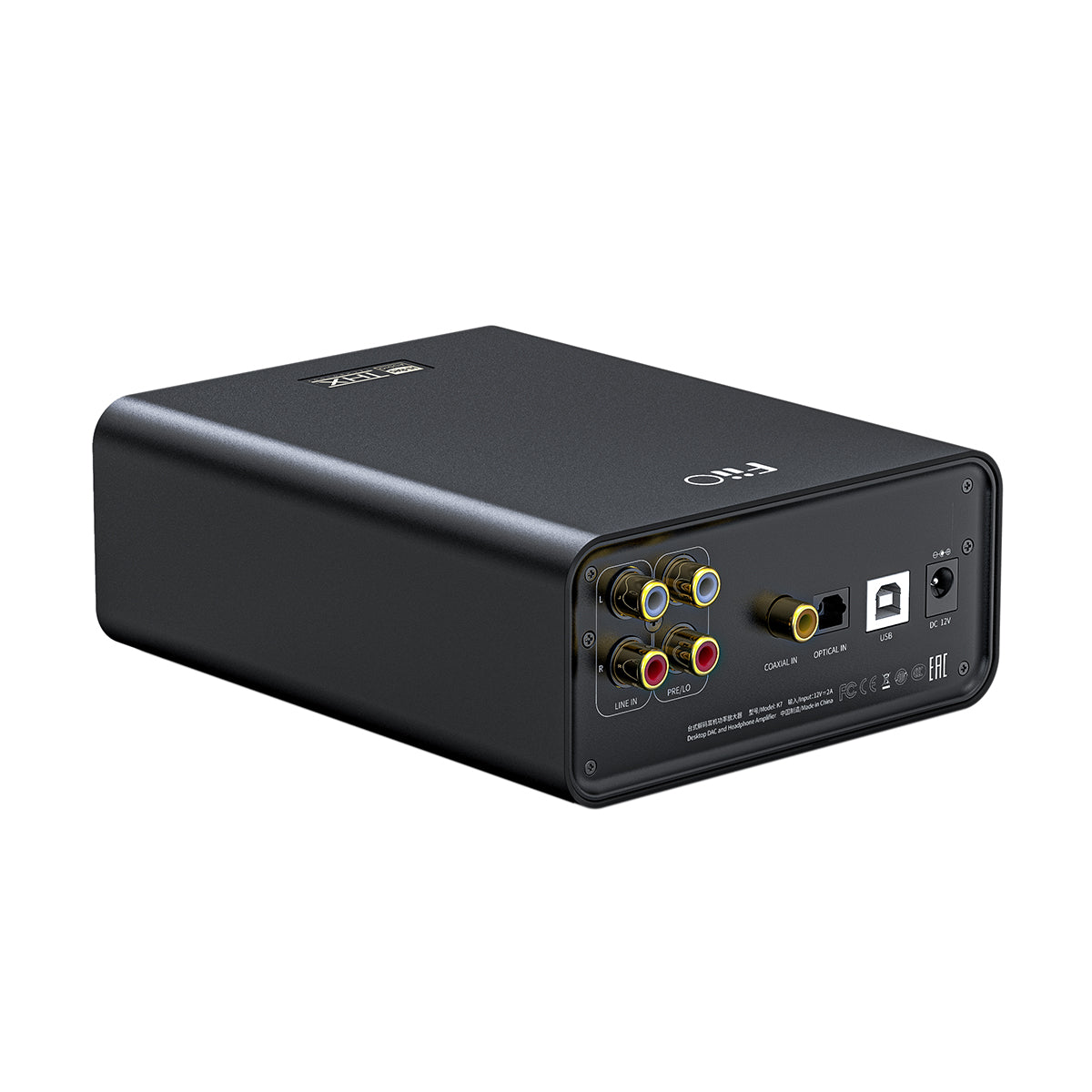 FiiO K7 Balanced Desktop DAC and Headphone Amplifier - High-Resolution Audio for Home Studio, Gaming & Music Listening