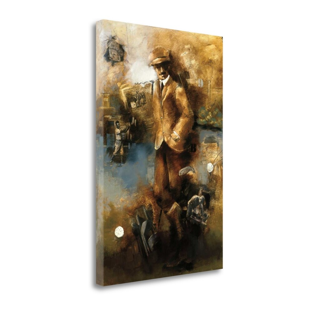 At The Club By Roya Azim - Premium Fine Art Giclee Print on Gallery Wrapped Canvas - Ready to Hang Wall Decor for Living Room, Bedroom & Office