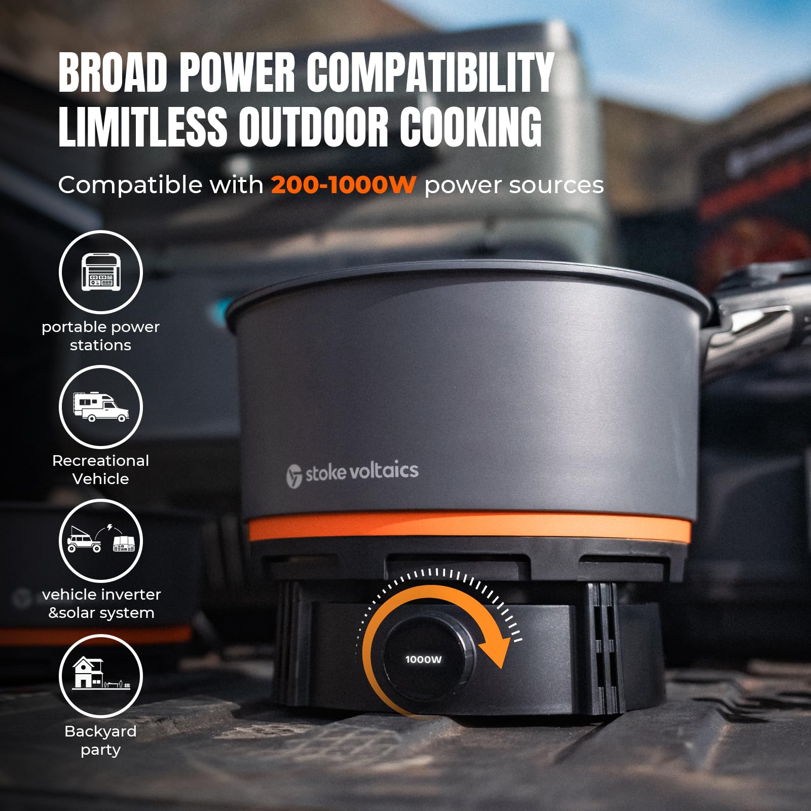Premium Portable Cooking System for Outdoor Camping & Backpacking - Compact, Lightweight & Durable for Hiking, Picnics & Emergency Preparedness